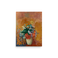 Printful-generated product preview: Vase of Flowers by Odilon Redon printed as 12 × 16-inch matte poster; unframed